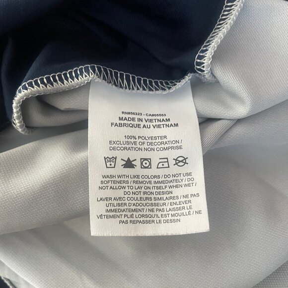 Nike Victory Colorblock Polo Mens 2XL Activewear Logo Short Sleeve Blue Gray - Picture 4 of 6